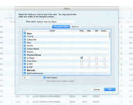 Listing view editor